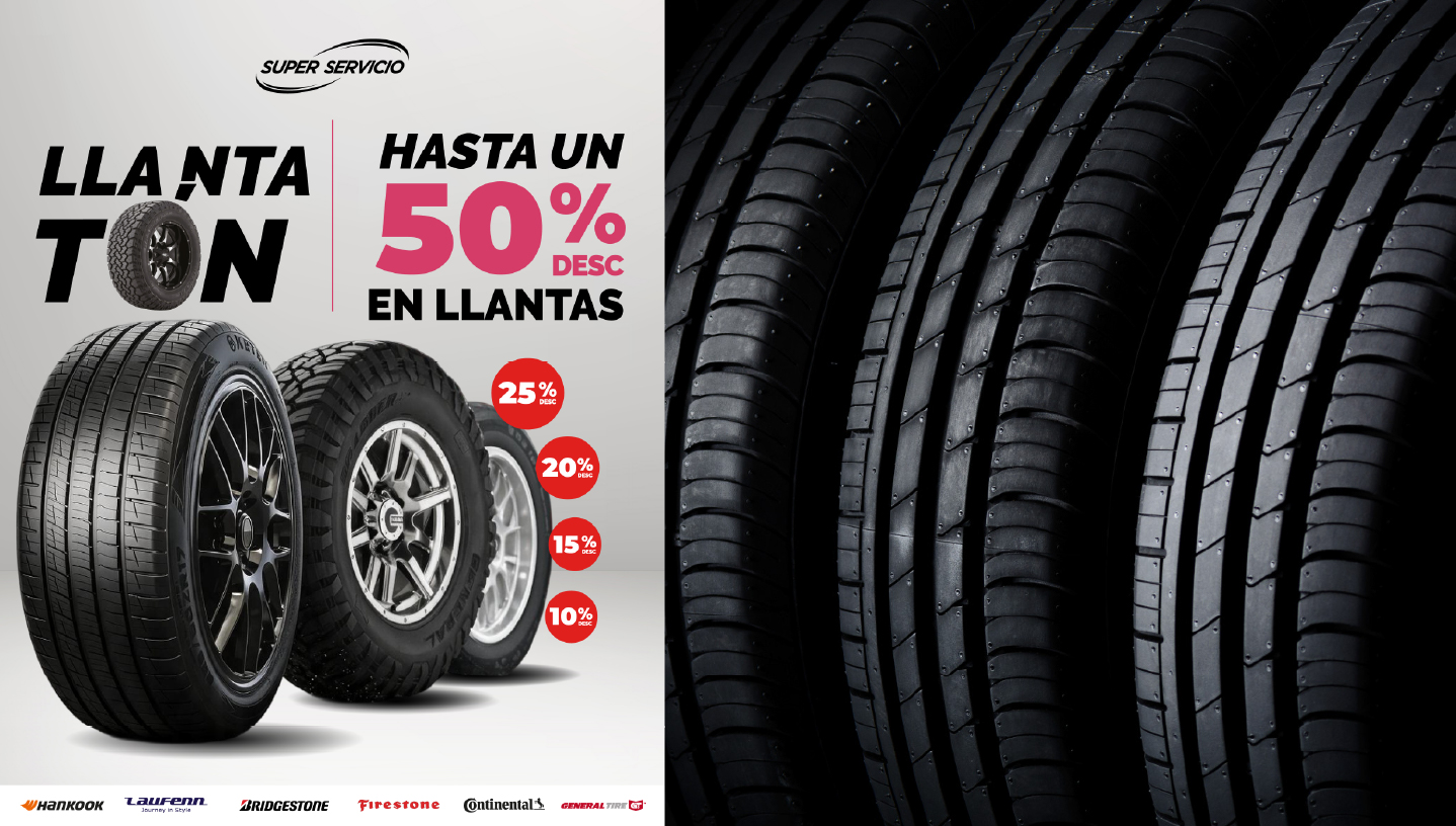 Hasta 50% de descuento en llantas imagen